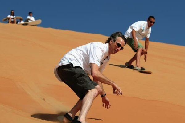 sandboarding in Merzouga desert